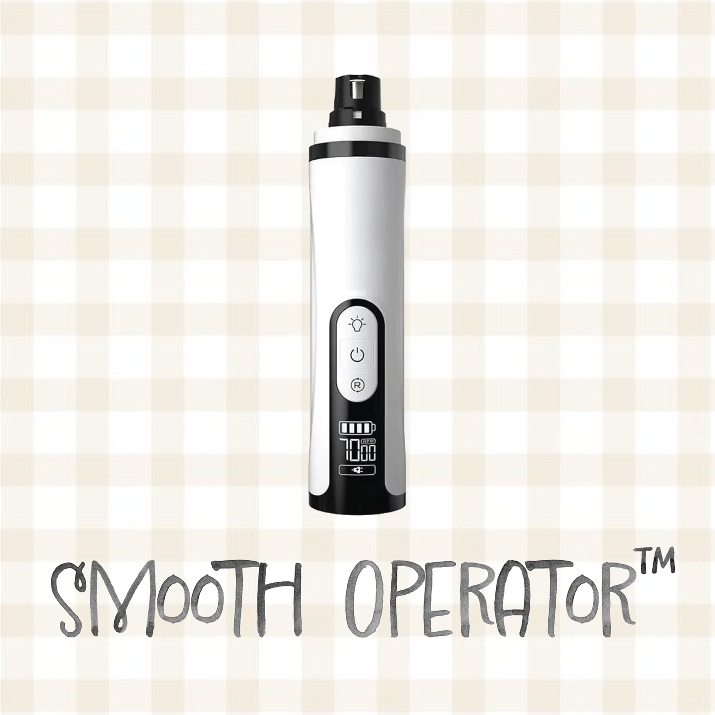 Smooth Operator™  Bunny Nail Wand  - Gentle Rabbit Nail Dremel with LED Guide